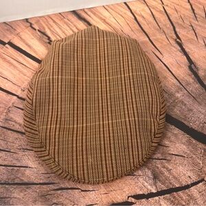 Vintage Old Navy Surplus Company Brown Plaid Men's Newsboy Flat Cap